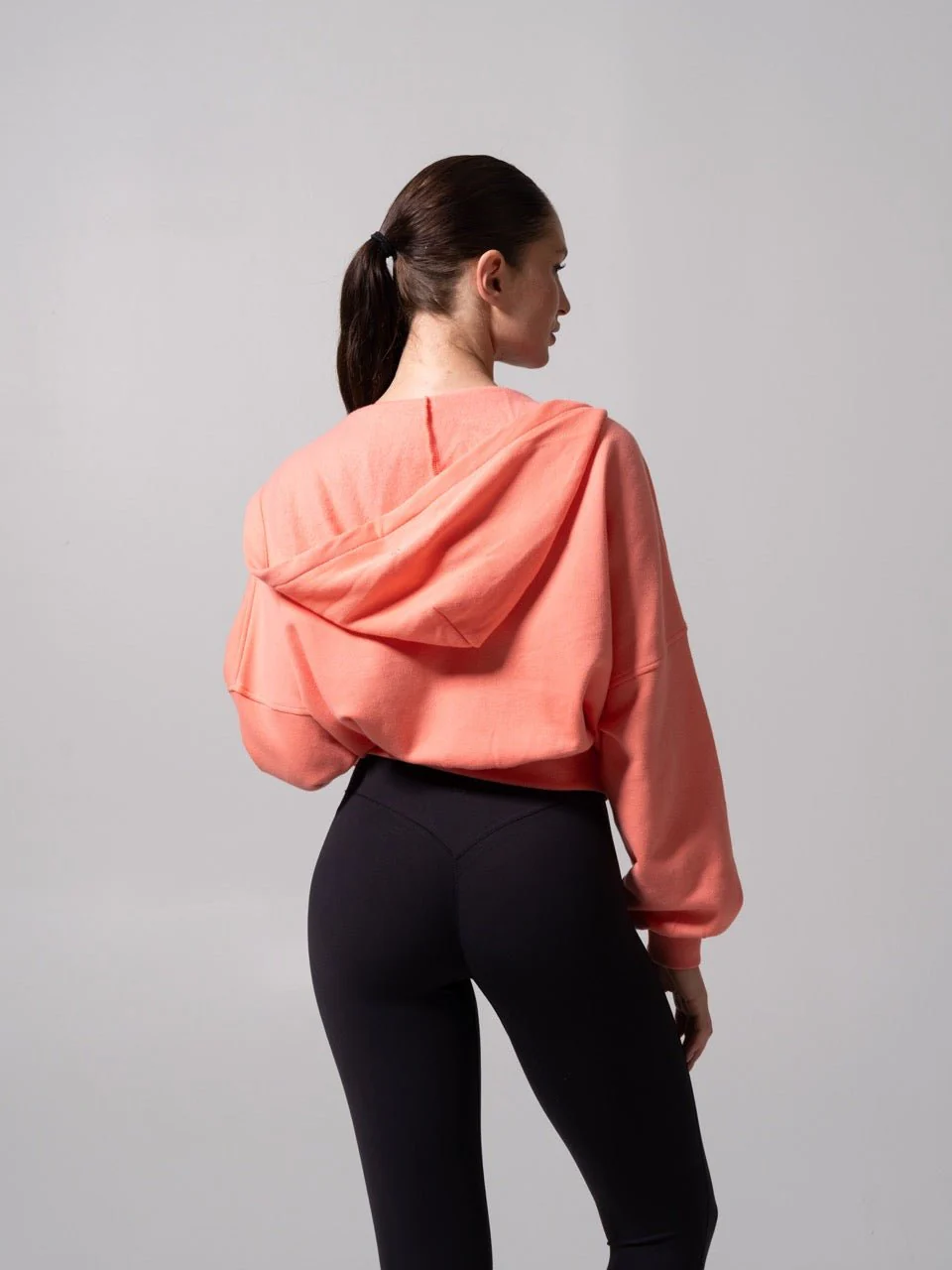 Threads Waist Zip Hoodie - Sorbet - Image 5