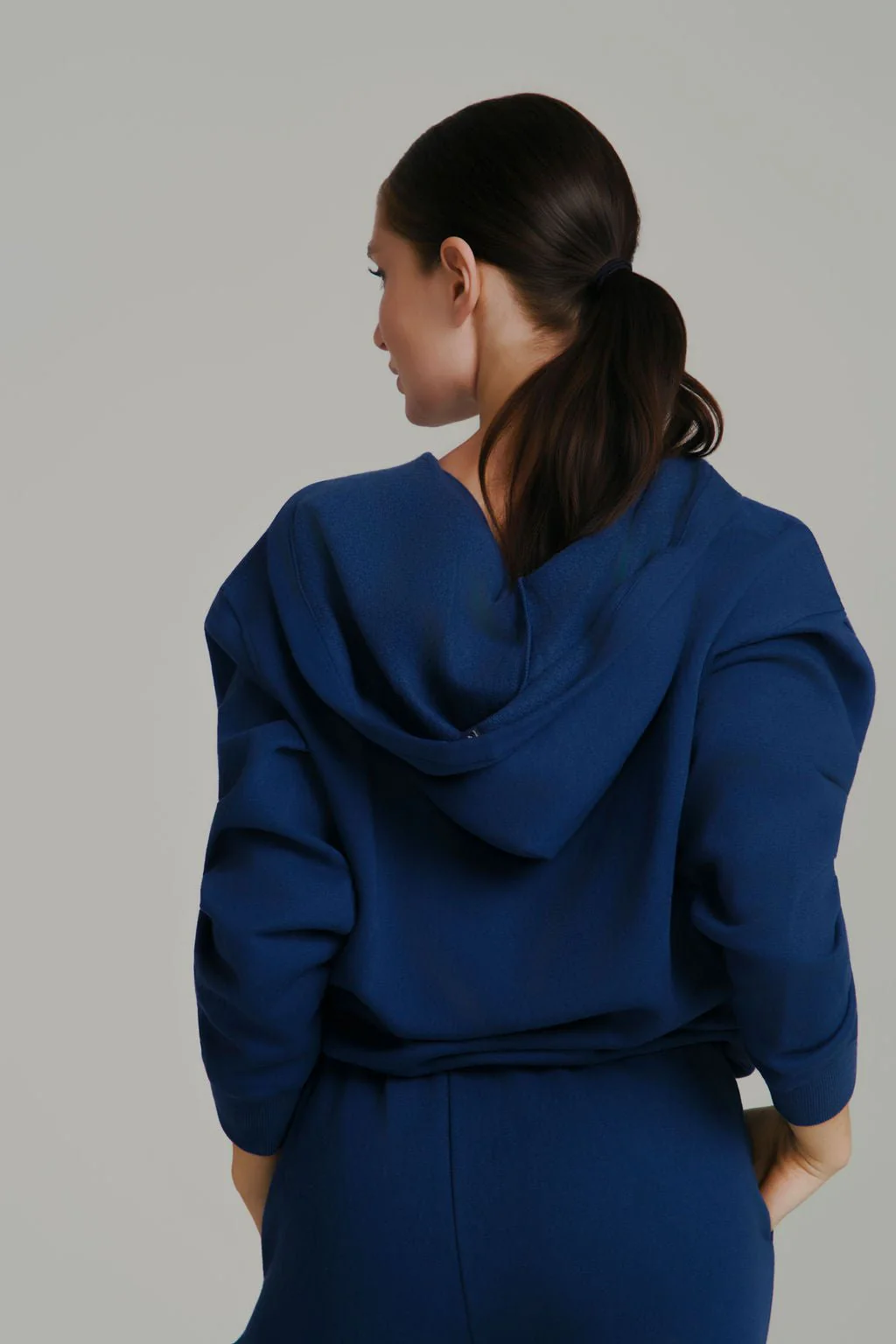 Threads Zip Hoodie - Baked Blue - Image 4