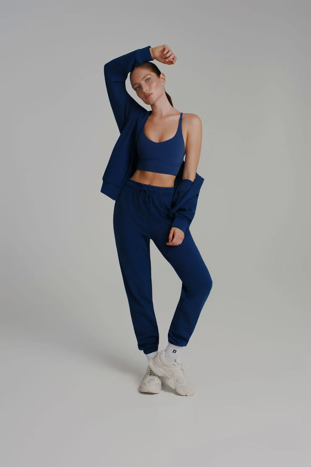 Threads Zip Hoodie - Baked Blue - Image 5