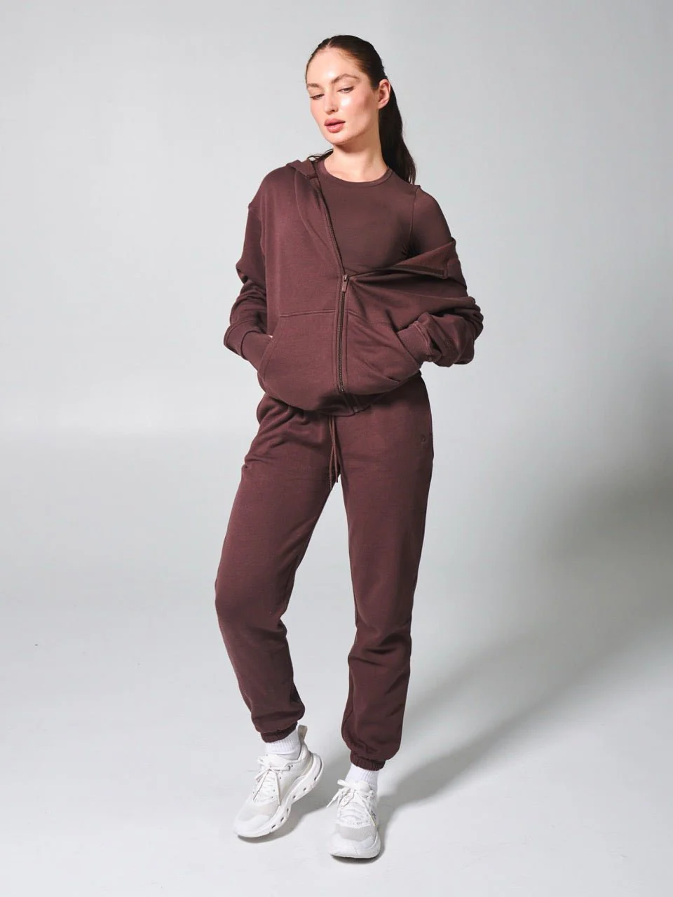 Threads Zip Hoodie - Espresso - Image 2