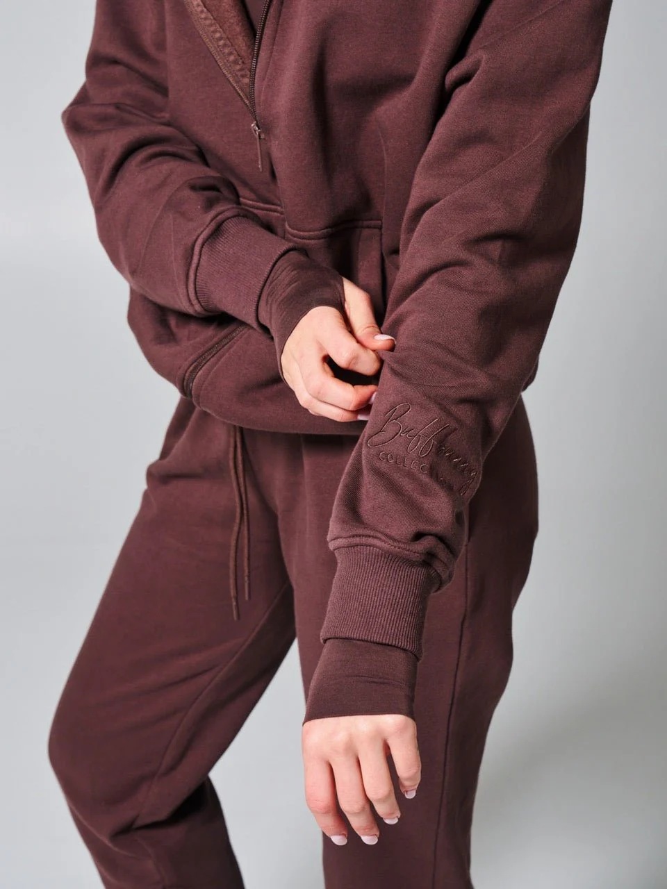 Threads Zip Hoodie - Espresso - Image 3