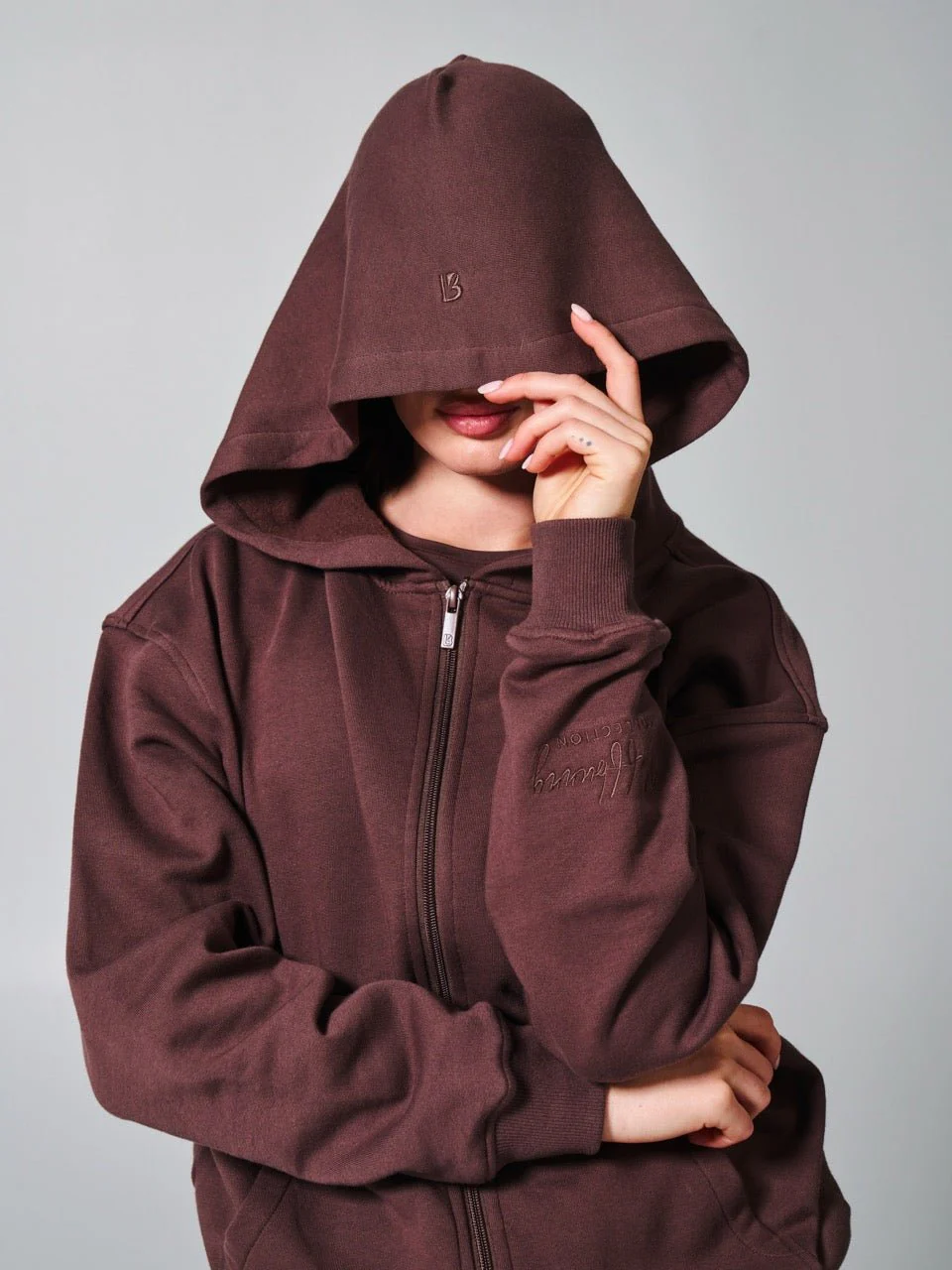 Threads Zip Hoodie - Espresso - Image 5