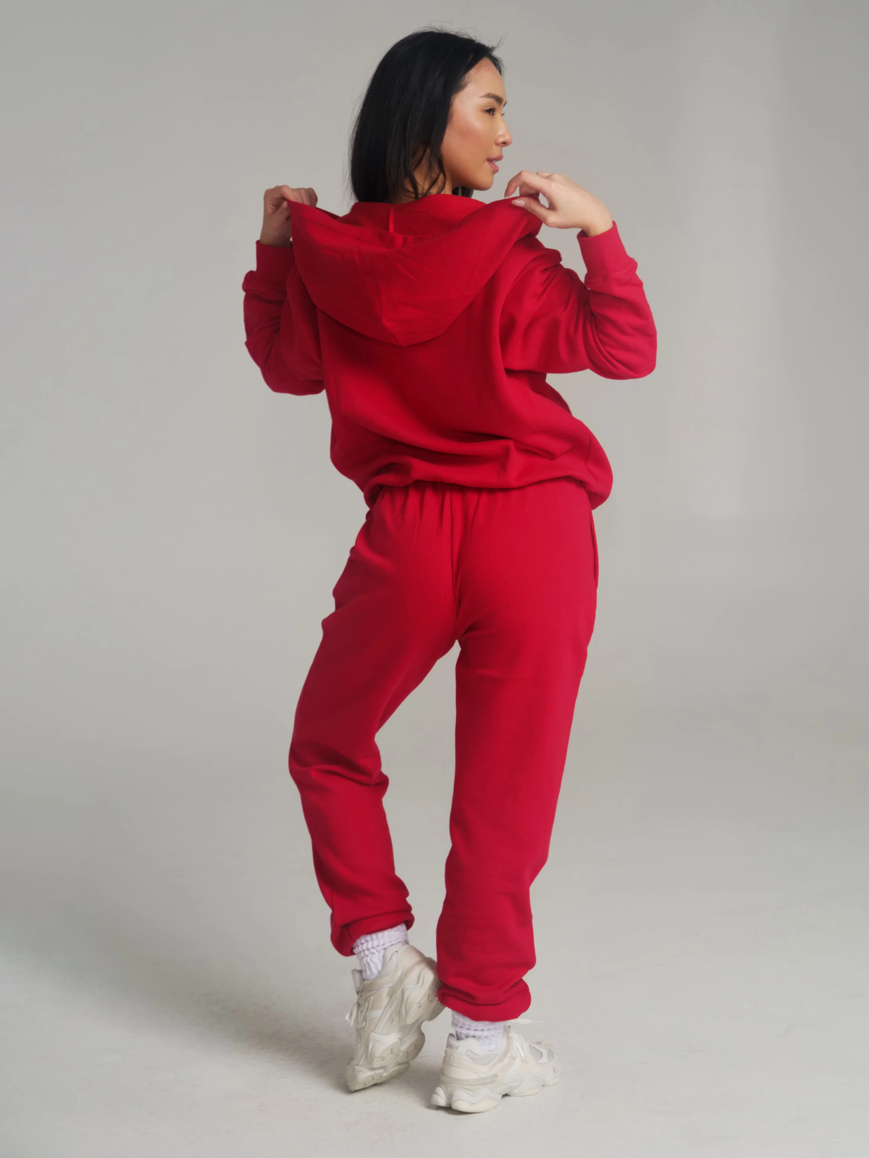 Threads Zip Hoodie - Lipstick Red - Image 2