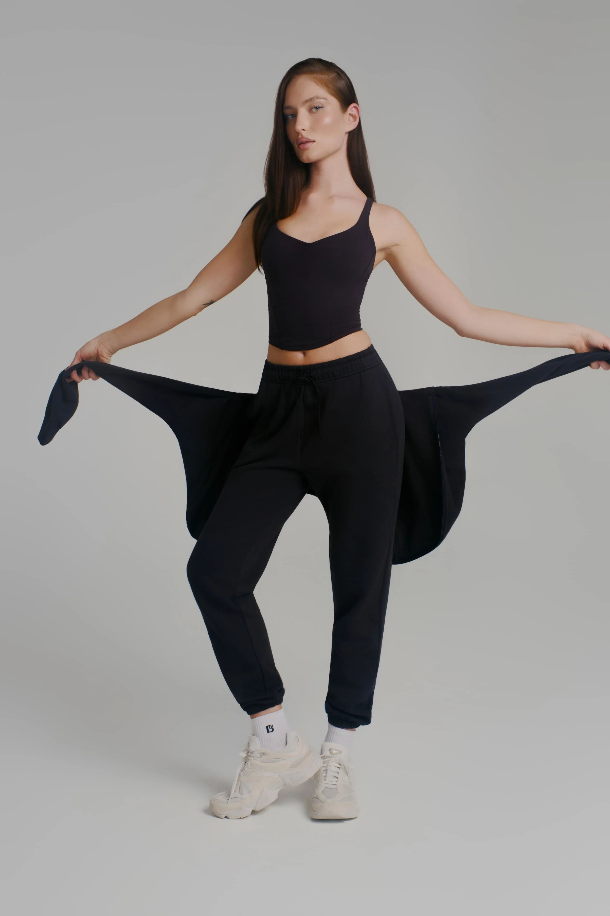 Threads Zip Hoodie - Onyx Black - Image 3