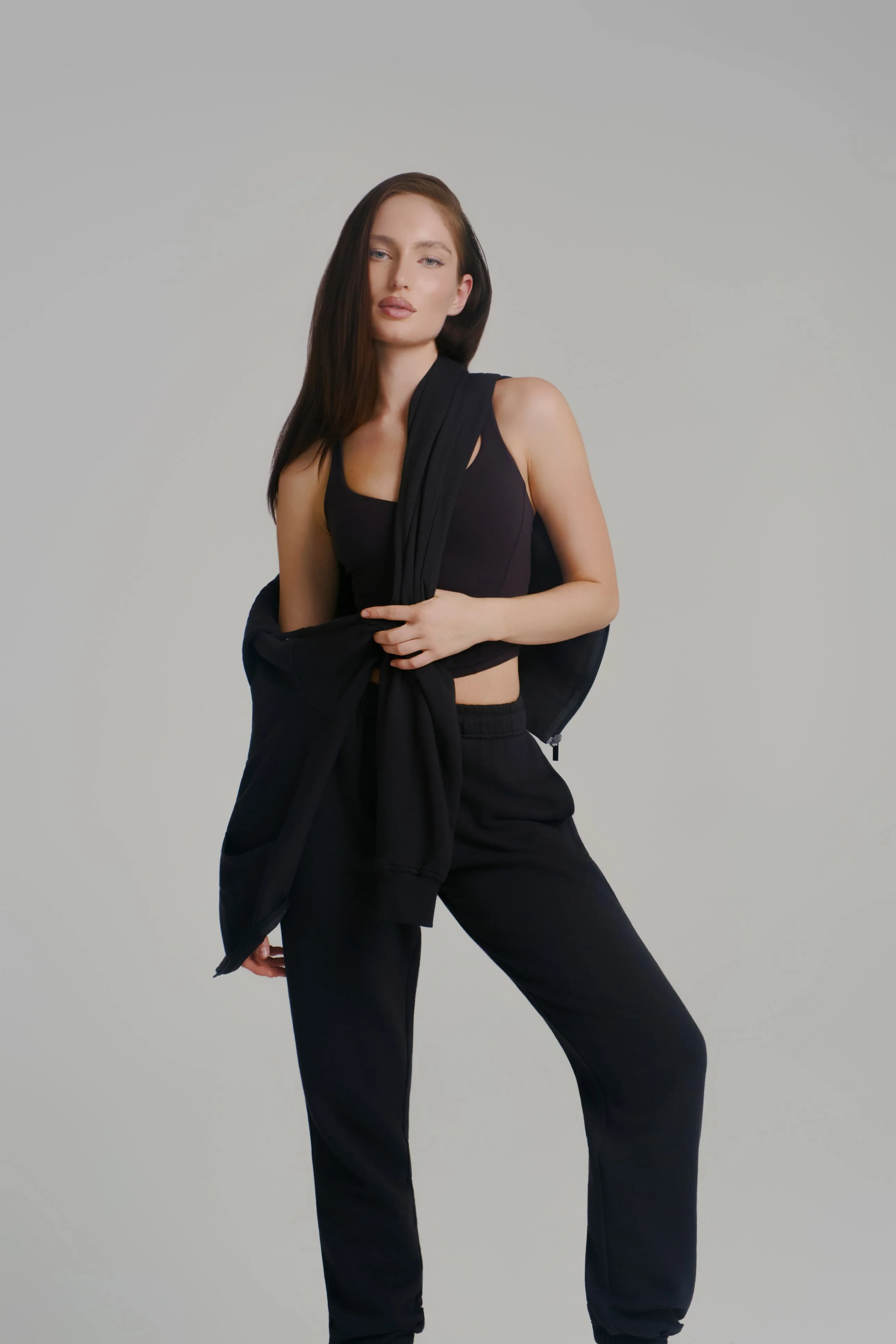 Threads Zip Hoodie - Onyx Black - Image 4