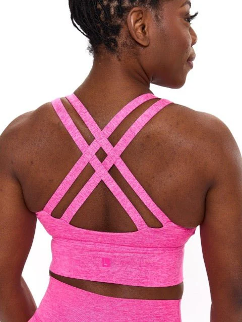 Twilight Dream Heather Sports Bra - Candy Crush Pink - Image 4