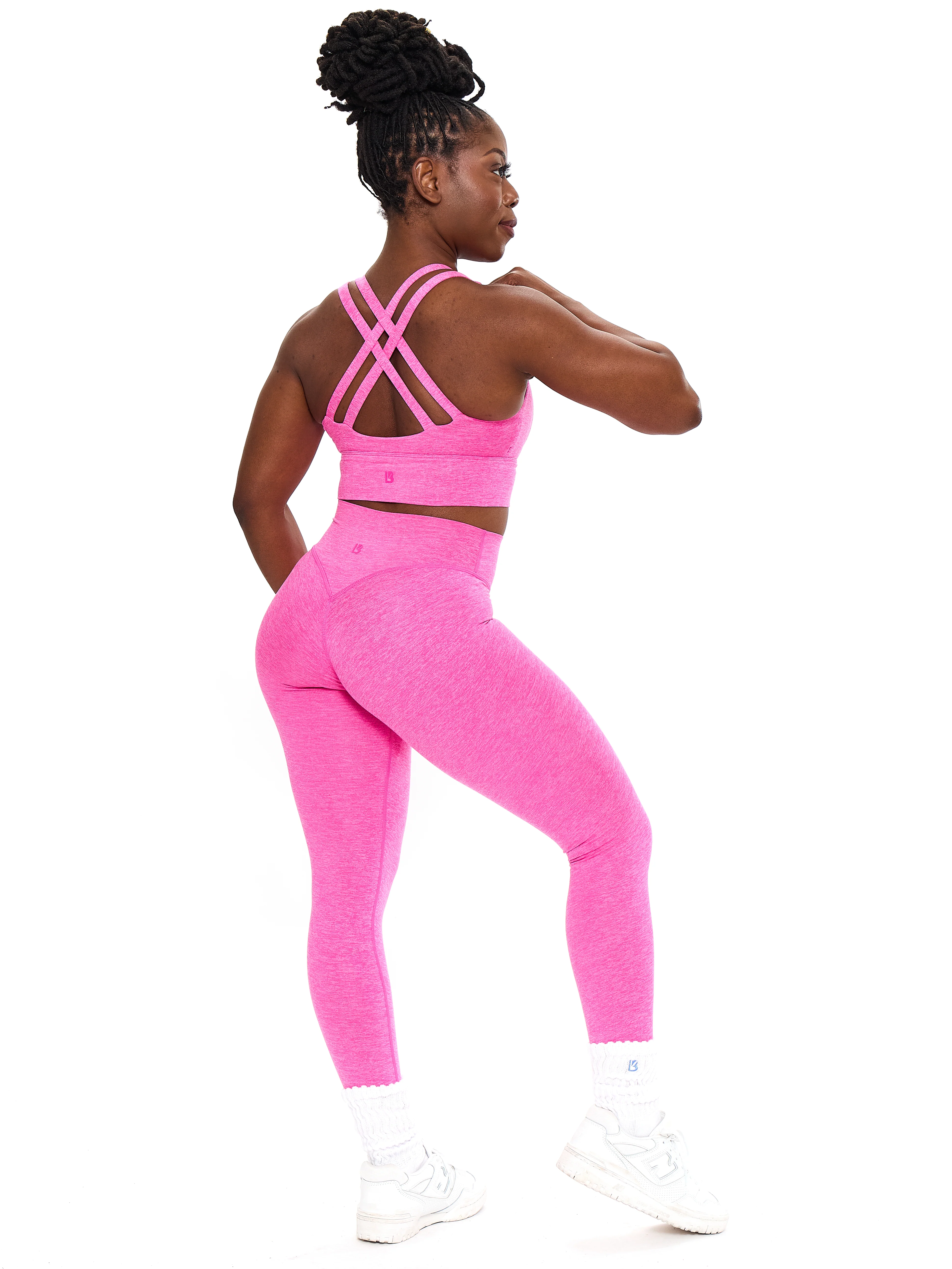 Twilight Dream Heather Sports Bra - Candy Crush Pink - Image 5