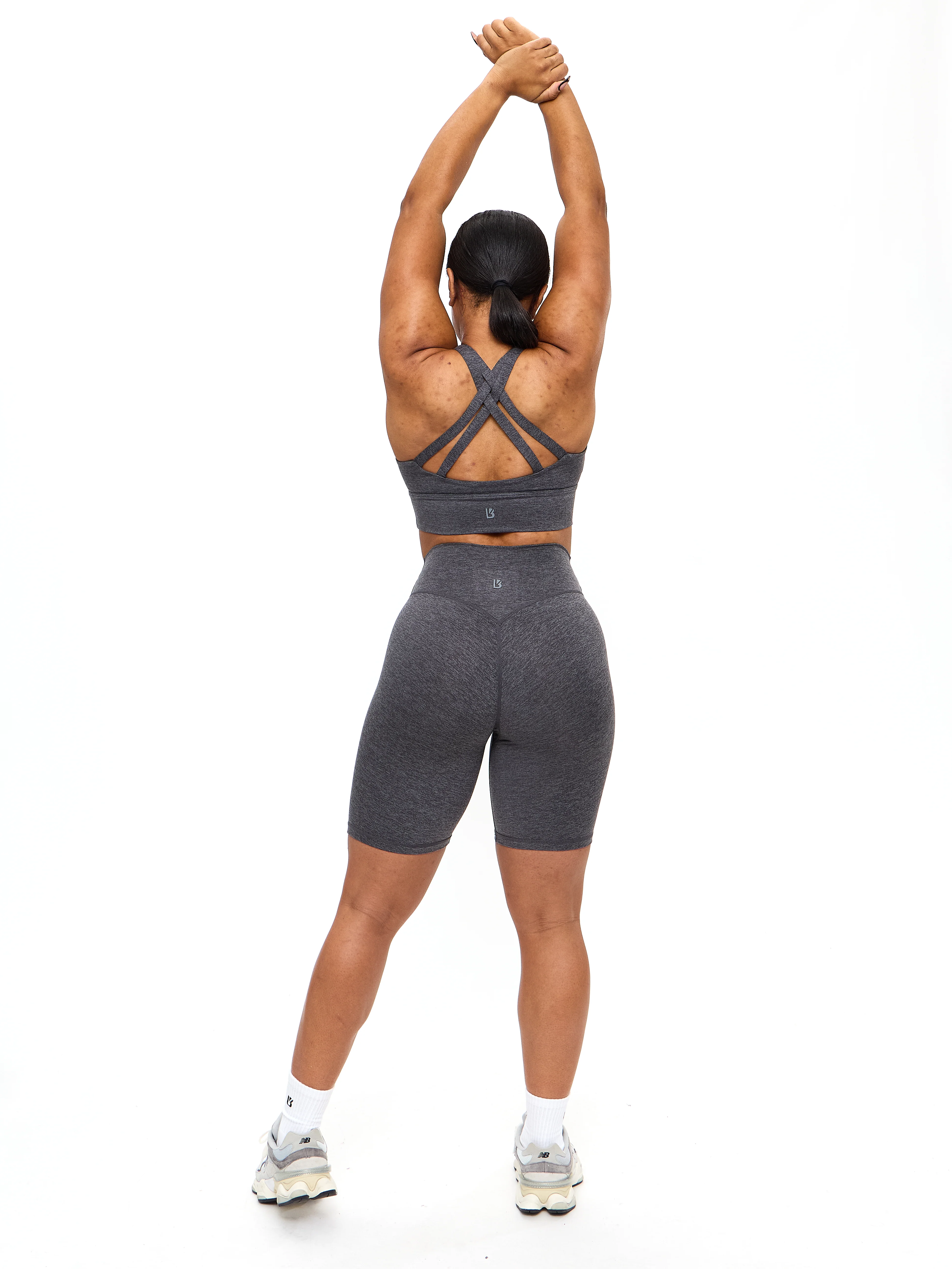 Twilight Dream Heather Sports Bra - Heather Charcoal - Image 5