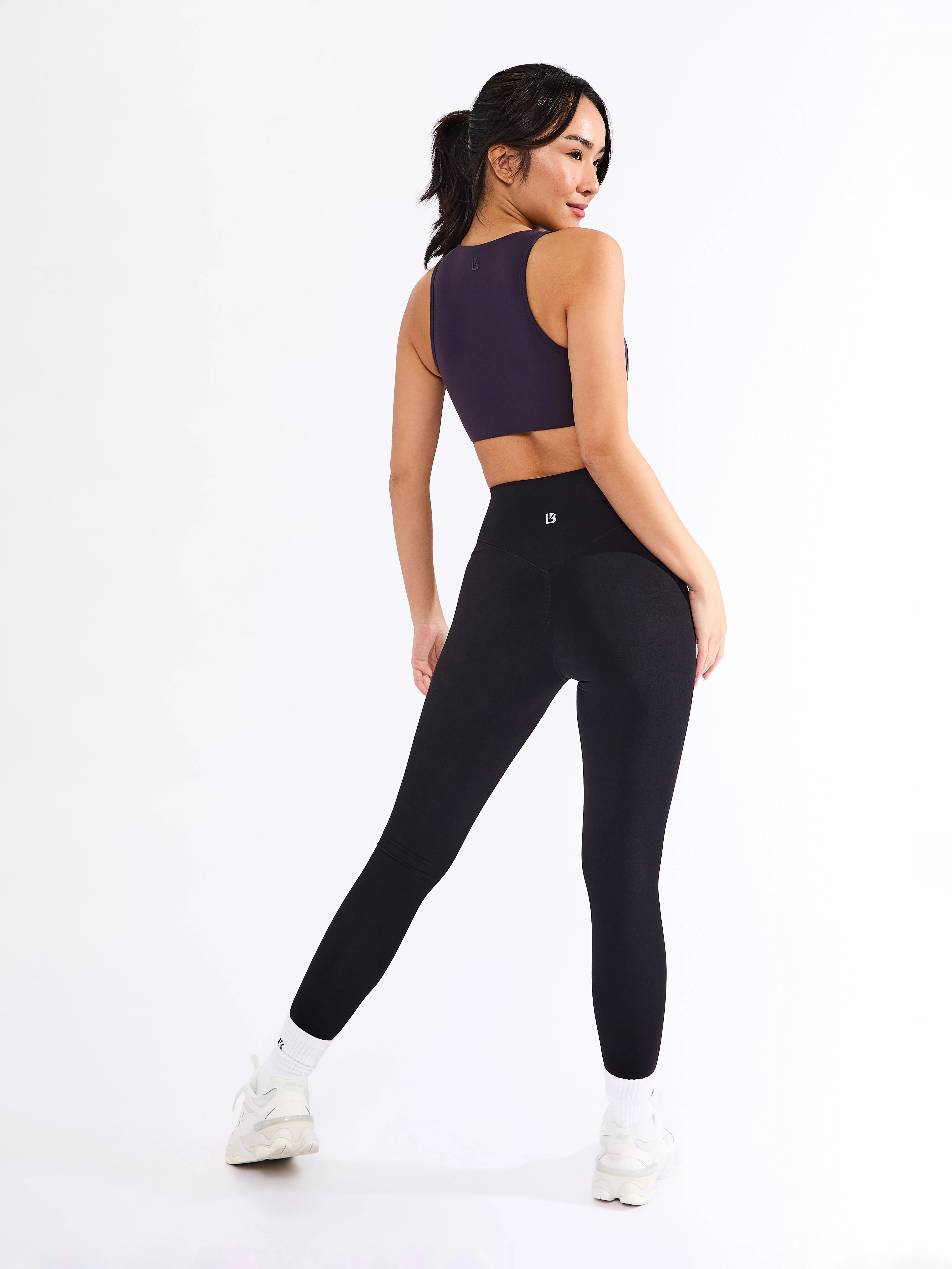 Twisted Curve Sports Bra - Purple Shadow - Image 5