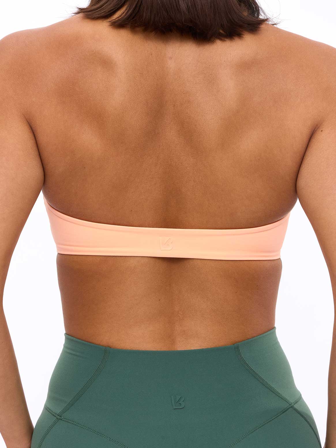 Twisted Halter Sports Bra - Peach Rings - Image 4