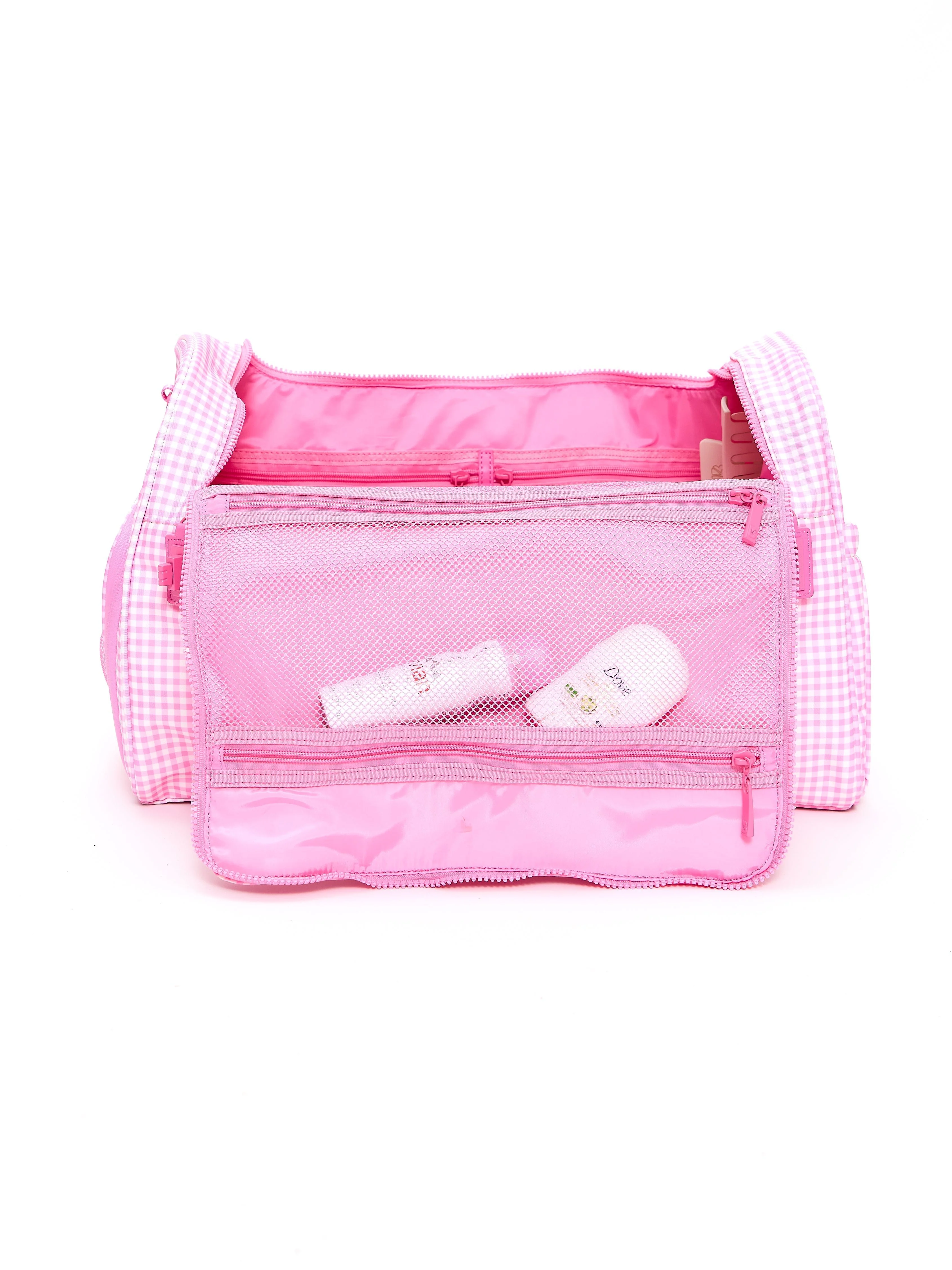 Ultimate Pocket Duffel - Pink Gingham - Image 12