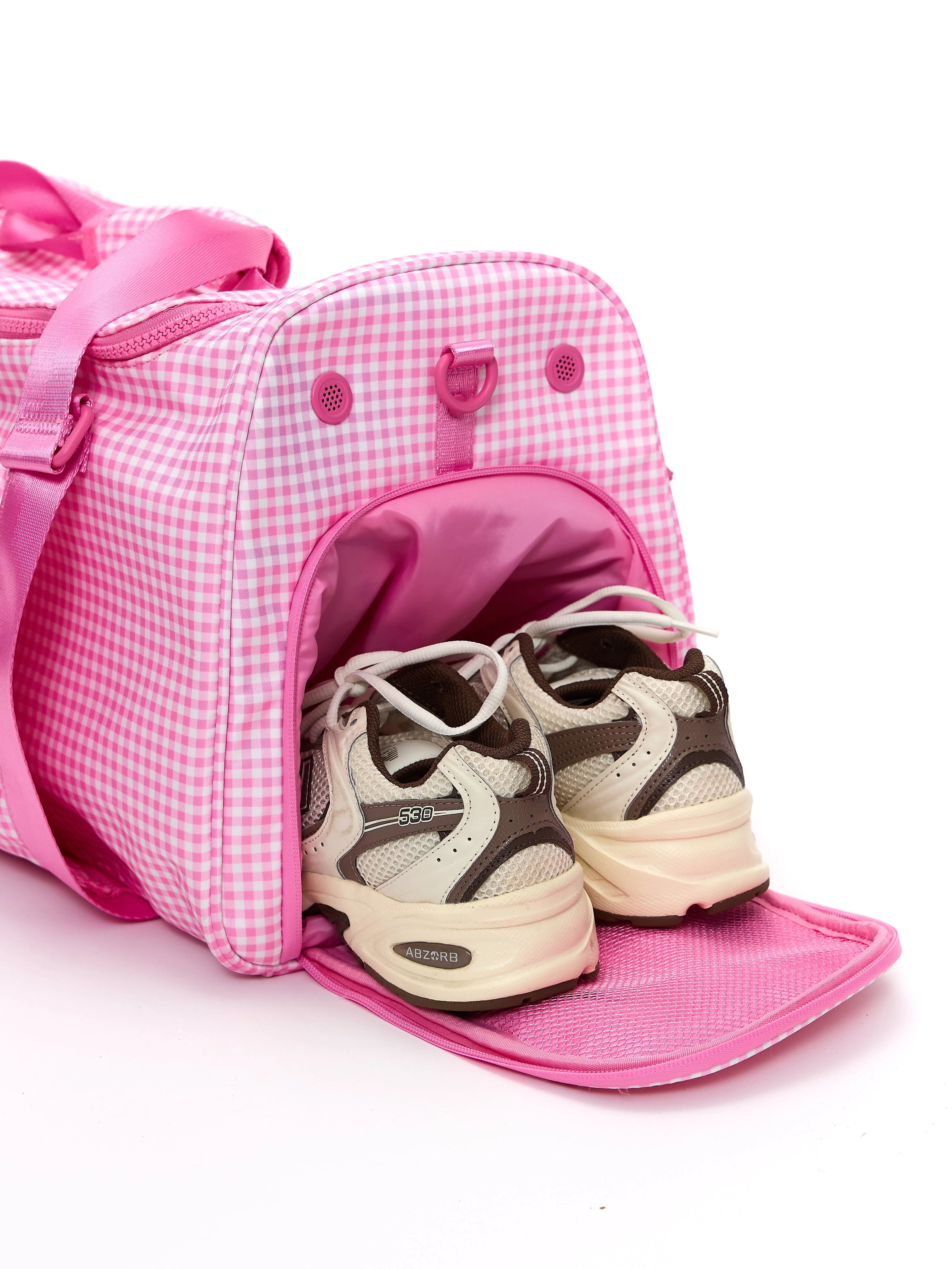Ultimate Pocket Duffel - Pink Gingham - Image 7