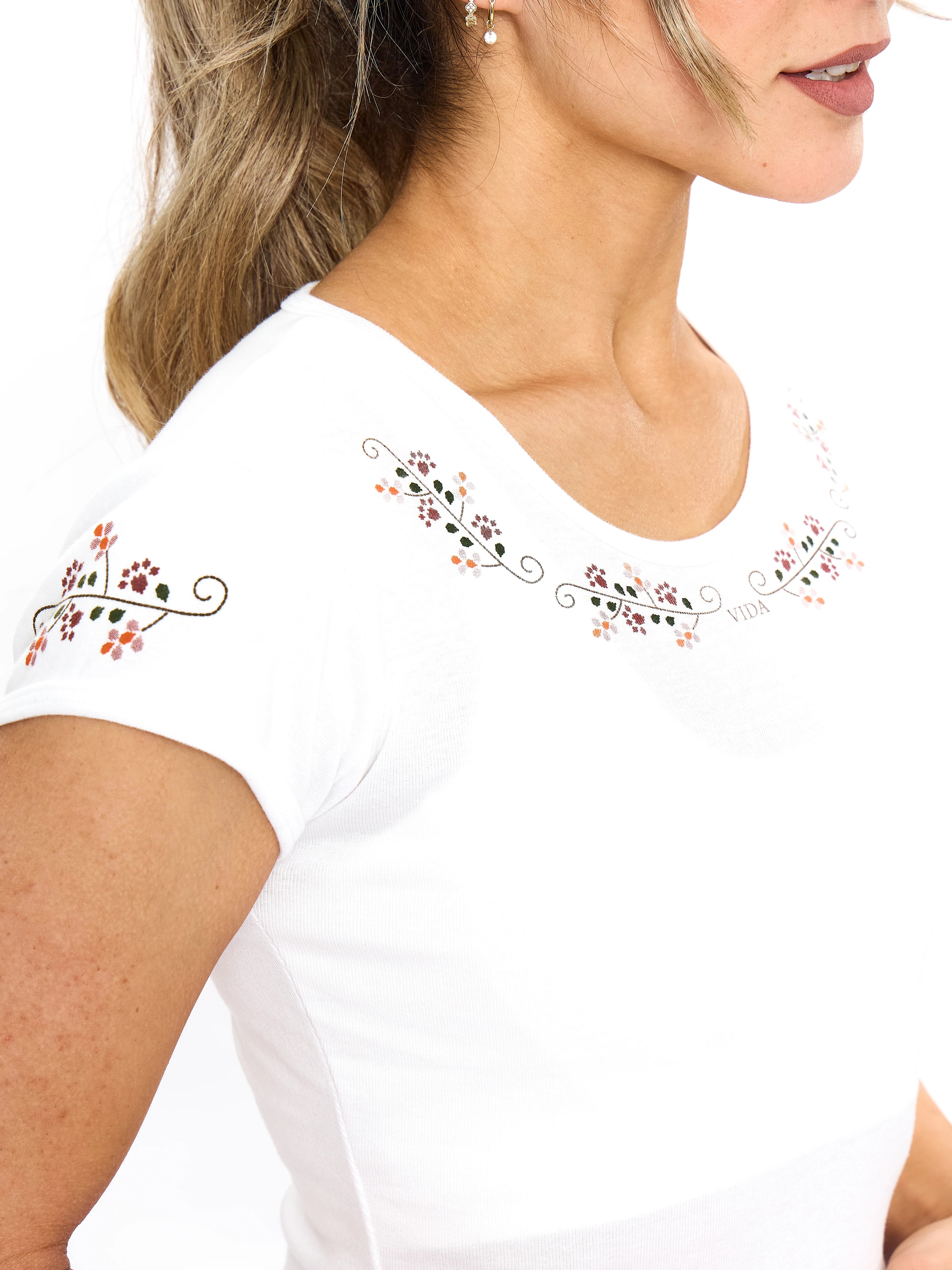 Vida Baby Tee - White - Image 4