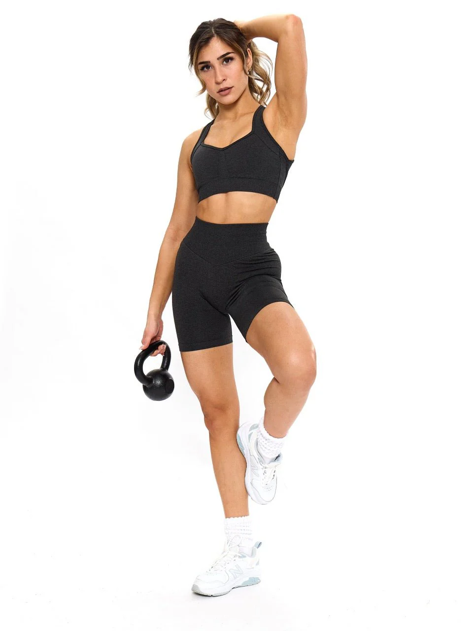 Vida Seamless Short - Charcoal - Image 9