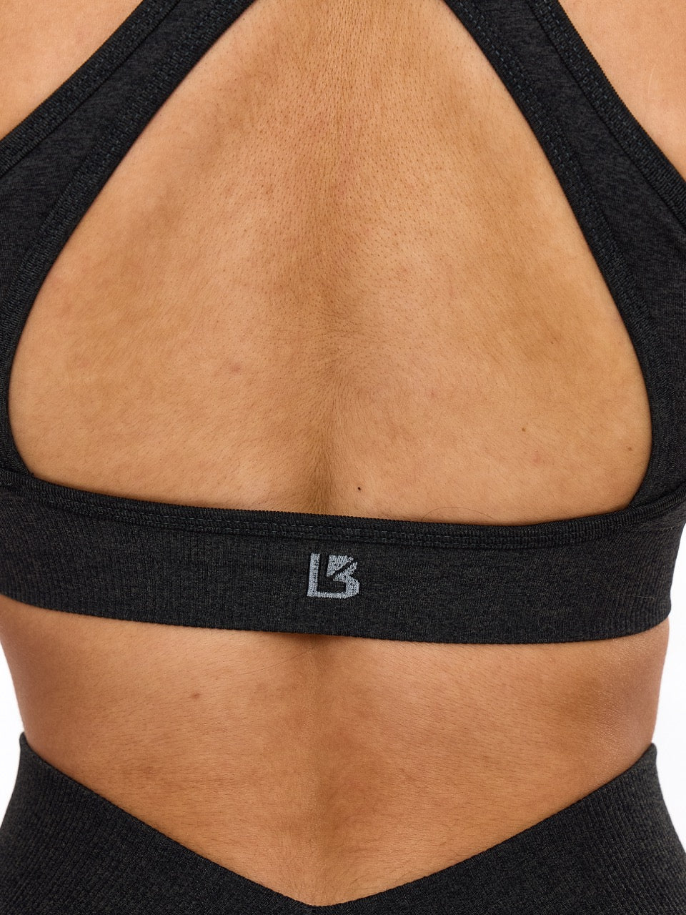 Vida Seamless Sports Bra - Charcoal - Image 5