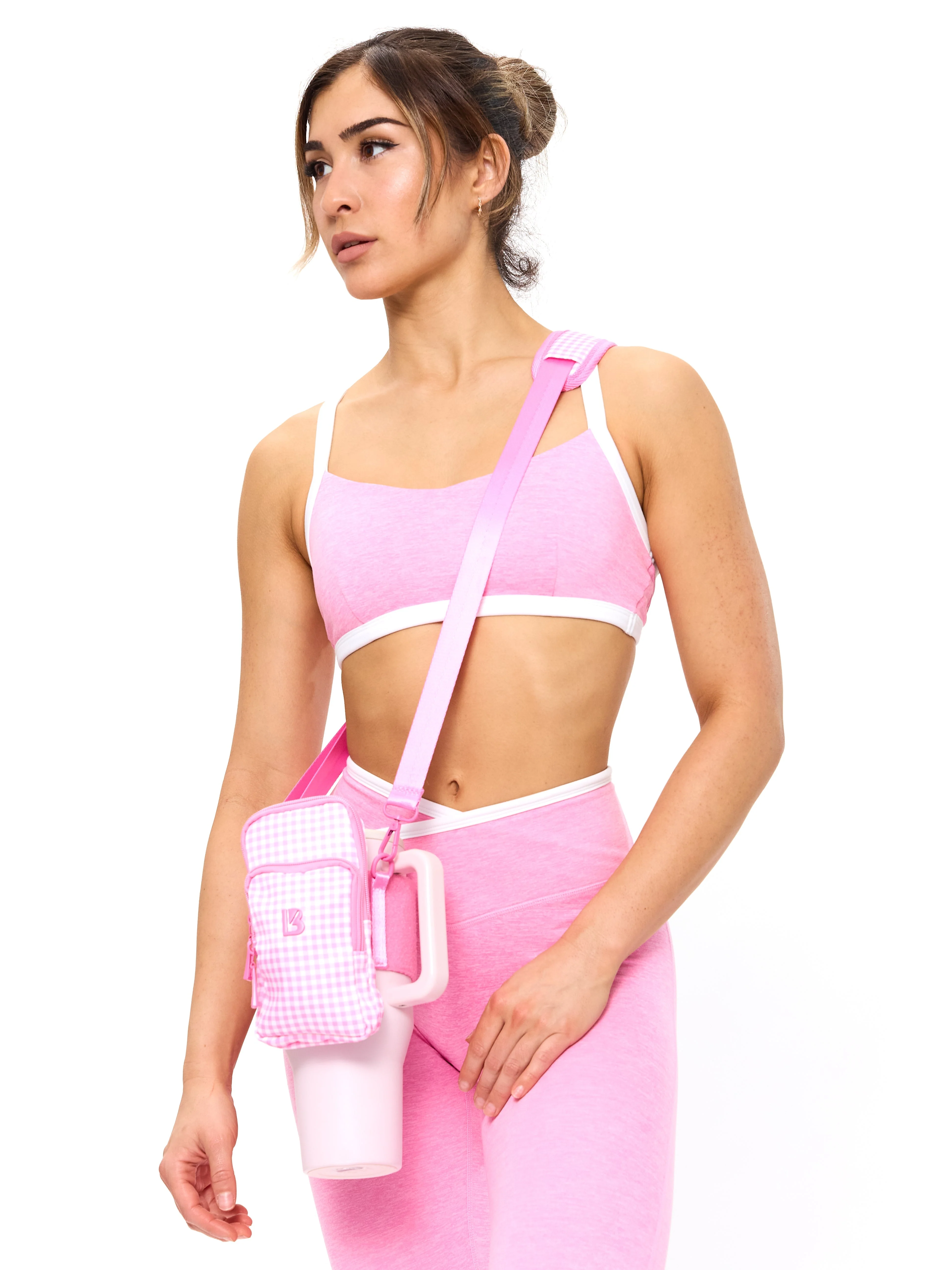 Water Bottle Sleeve - Pink Gingham - Image 2