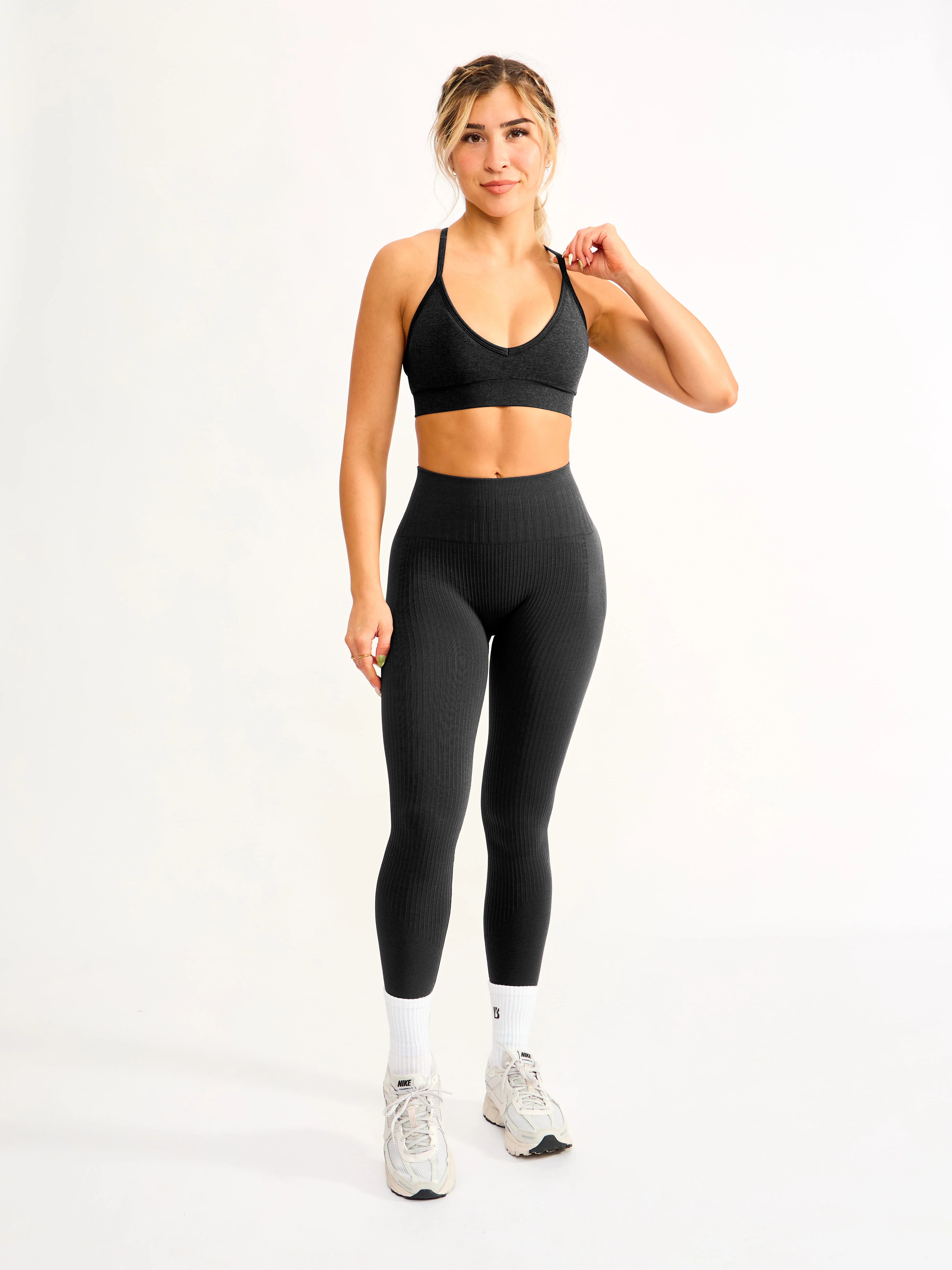 Waterfall Seamless Legging - Charcoal - Image 5