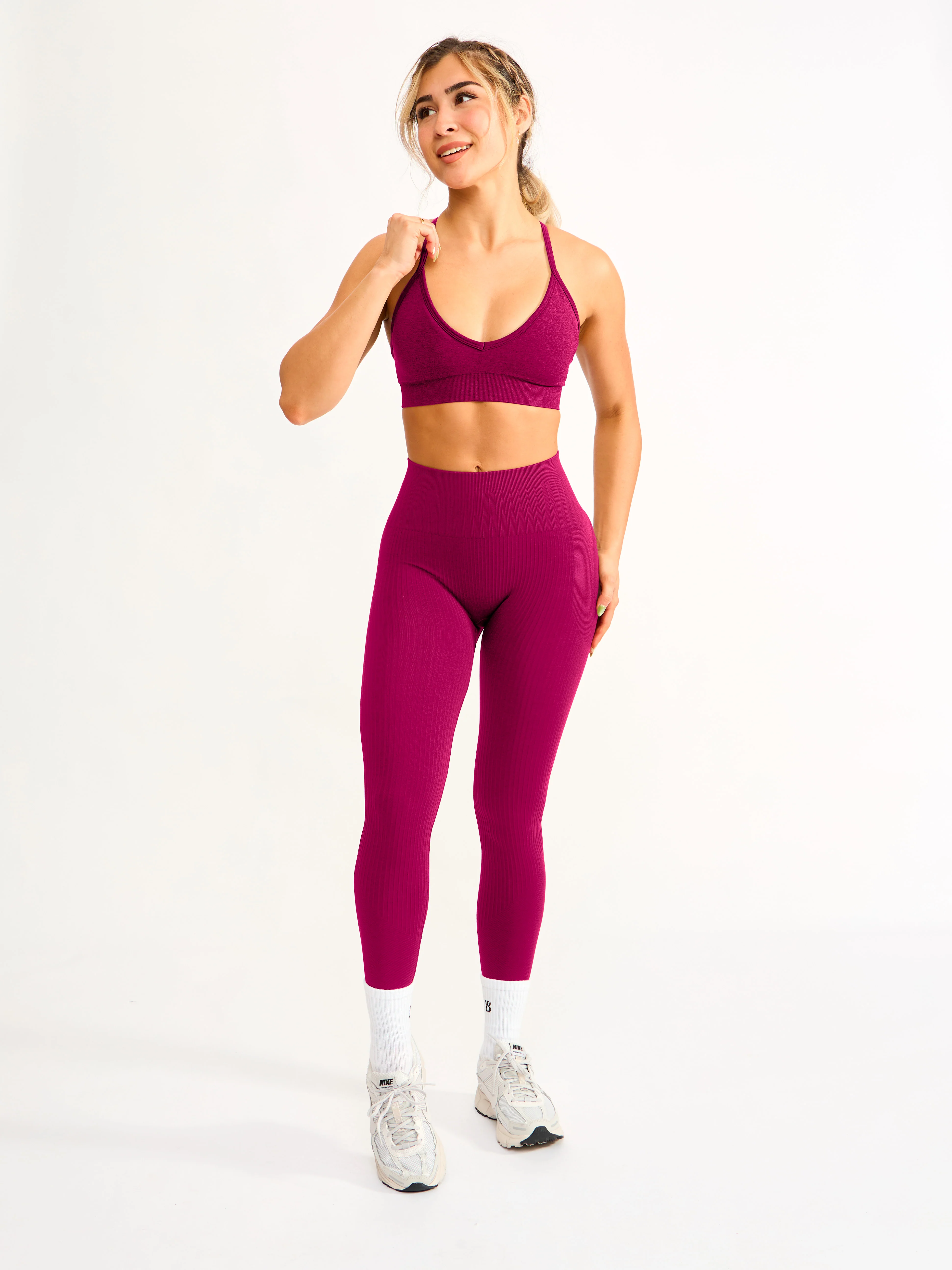 Waterfall Seamless Legging - Empire Rose - Image 3