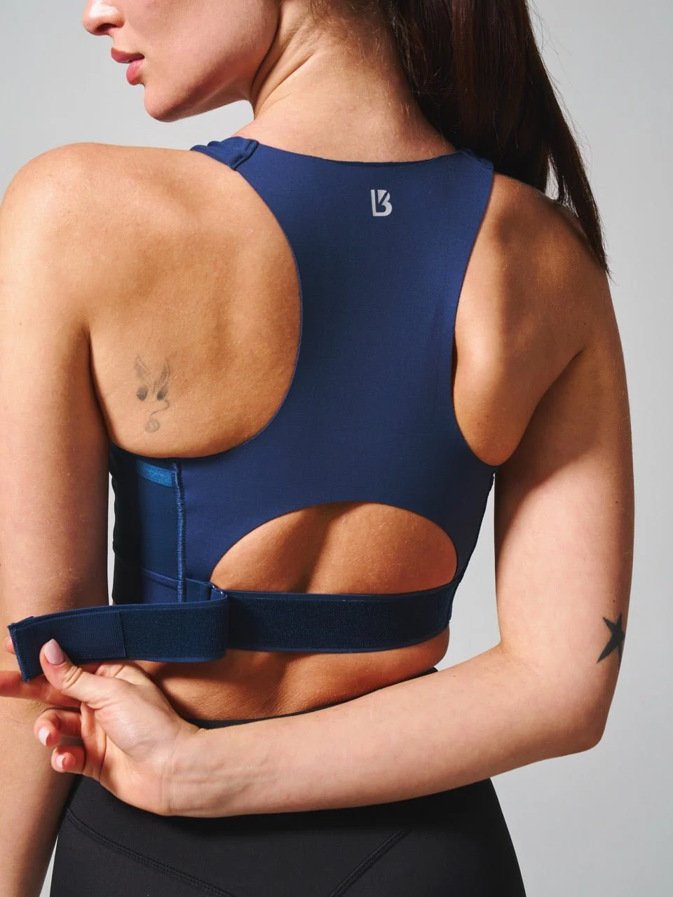 Wicked Zip Sports Bra - Baked Blue - Image 8