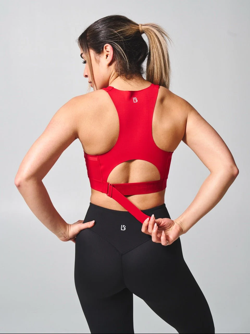 Wicked Zip Sports Bra - Lipstick Red - Image 3