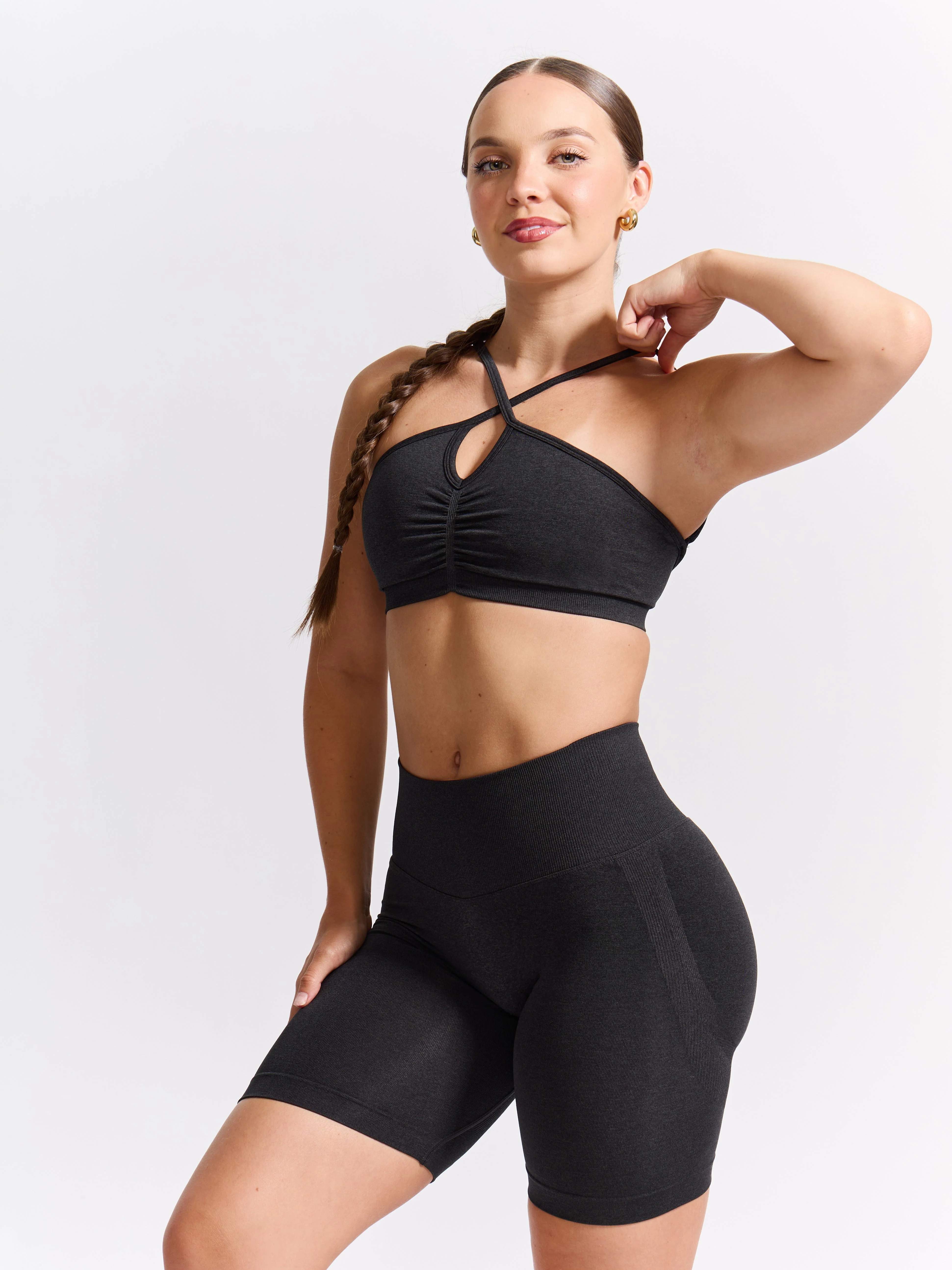 Wonder Seamless Sports Bra - Charcoal - Image 3