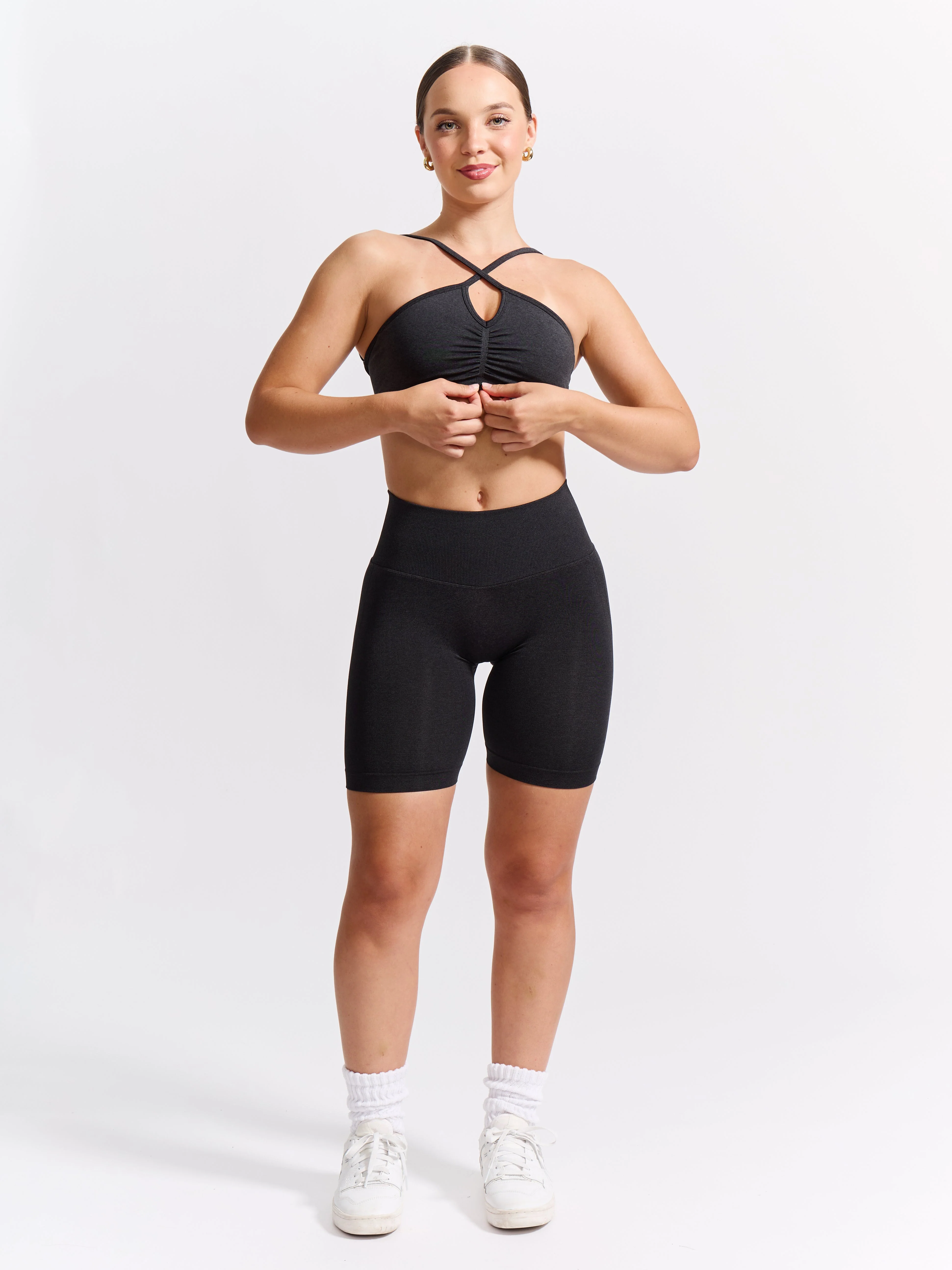 Wonder Seamless Sports Bra - Charcoal - Image 6